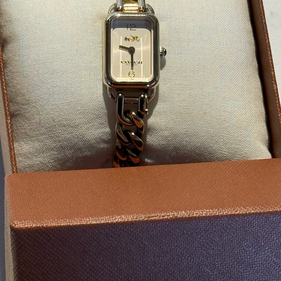 Coach Gold Rectangular Face Watch - Picture 7 of 7